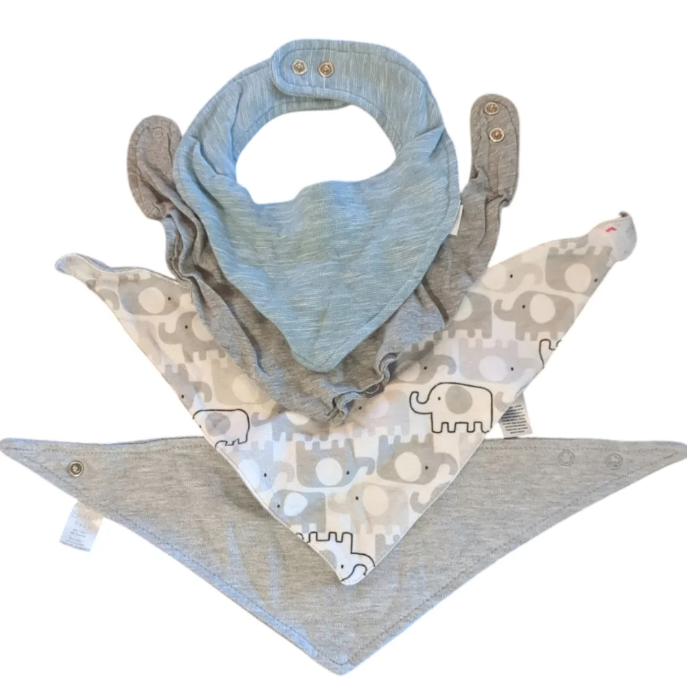 Bundle Of 4 Gender Neutral Bandana Bibs